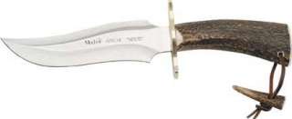 Muela of Spain Knife Apache Bowie Stag Brass Guard  