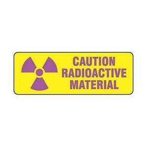 Caution Radiation Sign,3 1/2 X 10in,al   BRADY  Industrial 