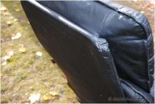 Black Leather Swivel Reclining Chair Ottoman NY Knicks  
