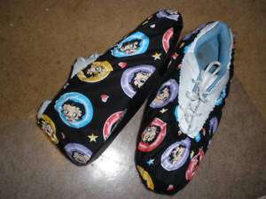 BETTY BOOP PRINT BOWLING SHOE COVERS MED, LG OR XL  