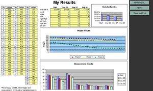 Custom Results Tracker for Insanity Workout by Shaun T  