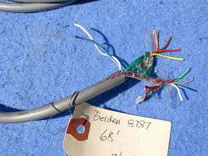   or Seeburg or Rock ola ten conductor wall box cable Belden 8787  