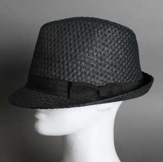 NEW Classic FEDORA summer SWANKY straw Crushable Hat  