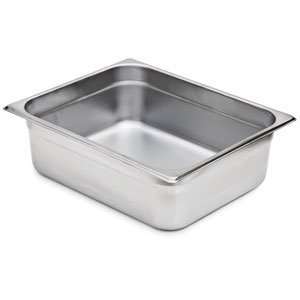  4 Deep, 1/2 Size Standard Weight Stainless Steel Steam Table 