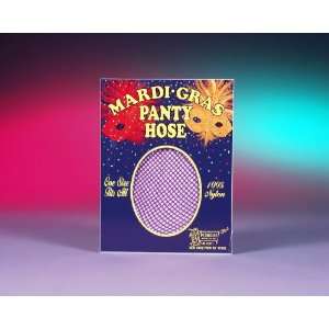  Purple Mardi Gras Fishnet Stockings Thigh Highs Pantyhose 