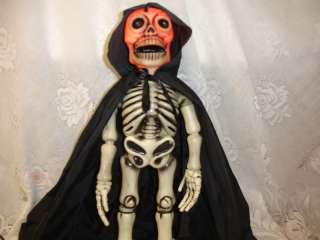 Vntg Rare Telco Animated Motion Halloween Skeleton 1988  