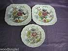 OLDER JOHNSON BROS SHERATON SQUARE SALAD PLATES BREAD AND BUTTER 