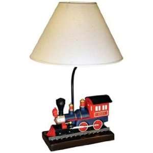  Blue and Red Train Table Lamp