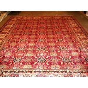  10x12 Hand Knotted Mahal Persian Rug   129x100