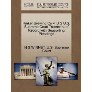  Rieker Brewing Co v. U S U.S. Supreme Court Transcript of 