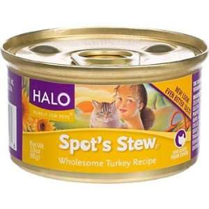   Halo Spots Stew Wholesome Turkey Recipe Canned Cat Food