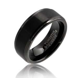    Bling Jewelry 8mm Black Tungsten Carbide Ring size 8 Jewelry