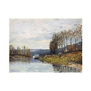 Alfred Sisley   The Seine At Bougival Giclee Canvas 