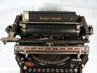 1926 UNDERWOOD # 5 TYPEWRITER w/ NOISE REDUCTION CASE  