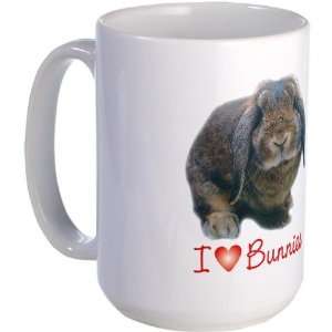  bunny lover Pets Large Mug by  