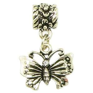   Butterfly Charm   Compatible with Pandora & Troll Bracelets Jewelry