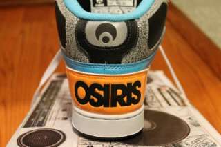 NEW OSIRIS NYC 83 (Black/Orange/Cyan) MENS SHOES sz 8,9,9.5,10,10.5 