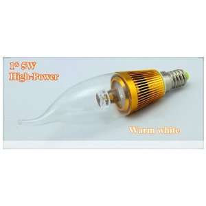  Yaggu 10 Pieces of 3.8w E12 LED Bent Tip Light Bulb, Warm 