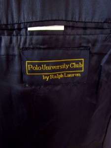 RALPH LAUREN POLO university club double breasted jacket blazer sport 