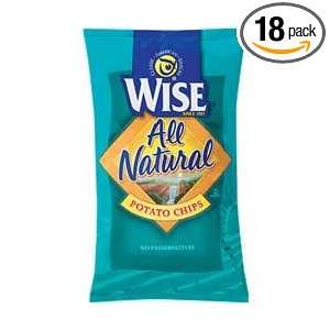 Wise All Natural Potato Chips, 3.5 Oz Bags (Pack of 18)  