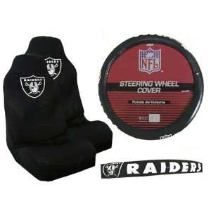  A Set of 2 Universal Fit NFL Front Bucket Seat Covers and 