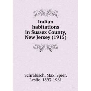  Indian habitations in Sussex County, New Jersey 