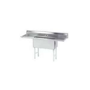  Advance Tabco FC 2 2424 24RL Two Compartment Stainless 