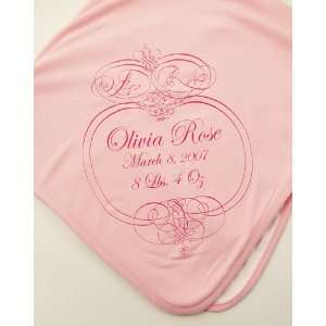  Personalized Pink Baby Blanket Baby