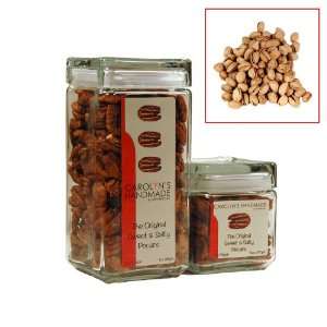 Gourmet Roasted & Salted Pistachios Nuts Small Glass Gift Jar 15 oz