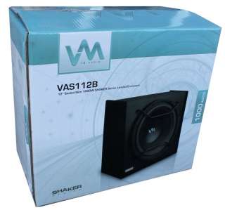 VM Audio VAS112B 12 1000W Slim Subwoofer Sub Enclosure  