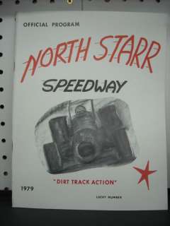 NORTH STARR SPEEDWAY OFFICIAL PROGRAM 1979 BLAINE MN  