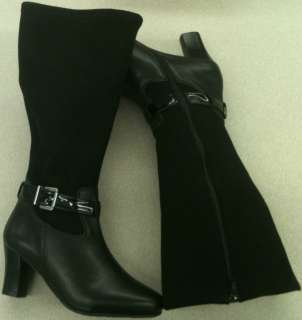   Hommerson Sz6.5 WW Wendy Black Tall Fashion Boots Wide Shaft  