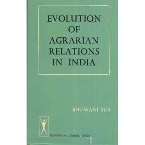   of post independence agrarian legislation. Bhowani Sen Books