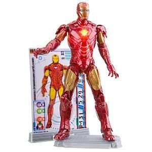 com Disney Mark VI with Power Up Glow Iron Man 2 Action Figure    3 3 