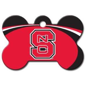  NC State Wolfpack Bone Shape Pet ID Tag with laser 