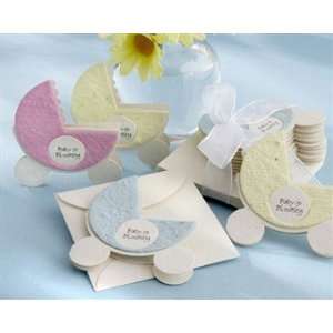 Blooming Plantable Wildflower Baby Favor Set of 12 Carriage Yellow