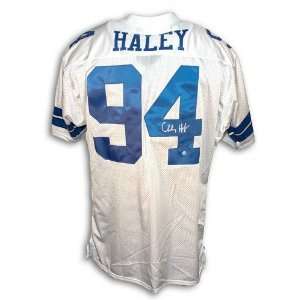  Autographed Charles Haley Dallas Cowboys Throwback White 