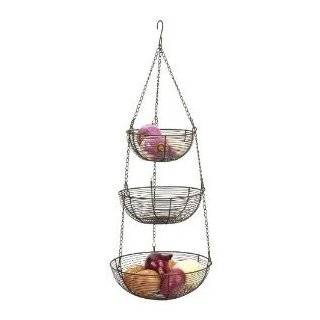  Deluxe Copper 3 Tier Hanging Wire Baskets by RSVP