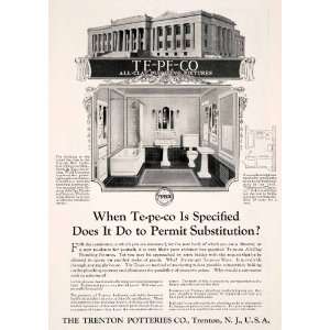 1927 Ad Te pe co Trenton Potteries New Jersey Bathroom Fixture Guthrie 