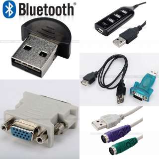 USB TRANSFER ADAPTER  BLUETOOTH/TO RS232 DB9/DVI D TO VGA/TO PS2/4 