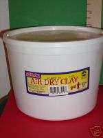 Air Dry White Clay 2 x 5 lb tubs dries rock hard #66219  