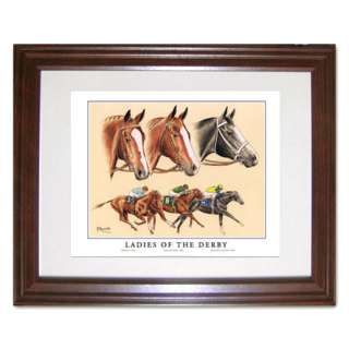 FILLY KENTUCKY DERBY WINNERS horse racing FRAMED ART Triple Crown 