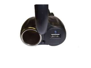   holder mount with usb and cigarette outlet heavy duty black  