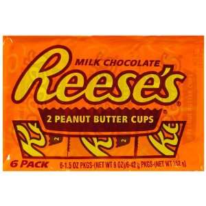Reeses Peanut Butter Cup, 9 oz, 6 ct Grocery & Gourmet Food