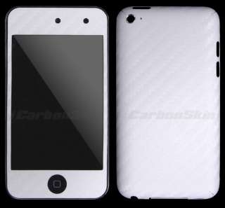 iPod Touch 4G 4th Gen WHITE CARBON FIBER SKIN 3M Di Noc  