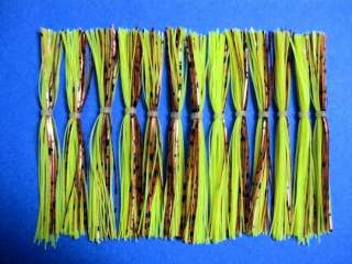 25 Silicone Skirt Ch/Copper spinner bait bass lure jig  