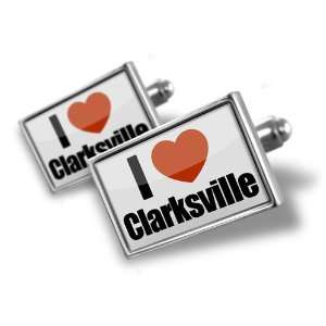 Cufflinks I Love Clarksville region Tennessee, United States   Hand 