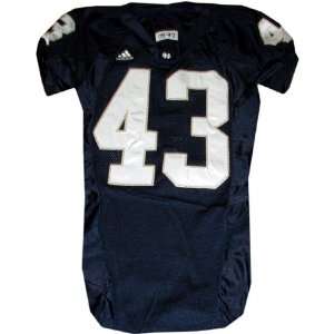  Team Issued #43 2006 Notre Dame Navy Jersey Sports 