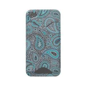  Ocean Blue paisley Iphone 4 Id Case Cell Phones 