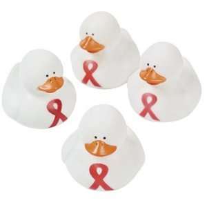  Red Ribbon Rubber Duckies   Novelty Toys & Rubber Duckies 